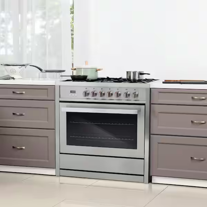 COSMO Gas Range 36in Dual Fuel, F965NF *HD2403, MSRP: $2678.99, Final Price: $1499.99 + Tax