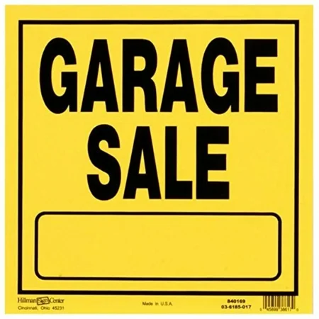 Hillman Sign Center 11-in x 11-in Garage Sale Sign