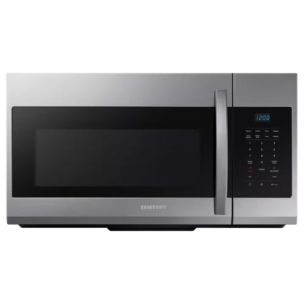 Samsung 1.7 cu. ft. Over-the-Range Microwave in Stainless Steel, ME17R7021ES, MSRP: $319.00, - FINAL: