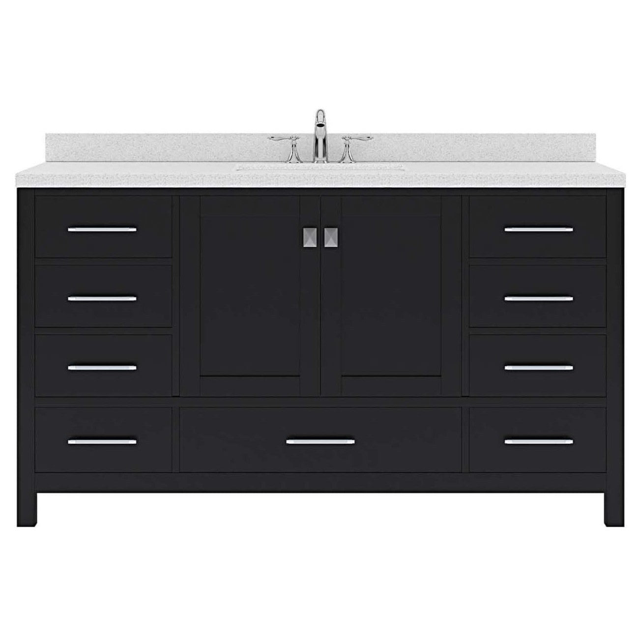 Virtu Vanity 60" Espresso GS-50060-DWQRO-ES