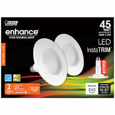 Feit Electric LEDR4/927CA/MED/2 4 Inch LED Retrofit Kit Dimmable 2 Pack