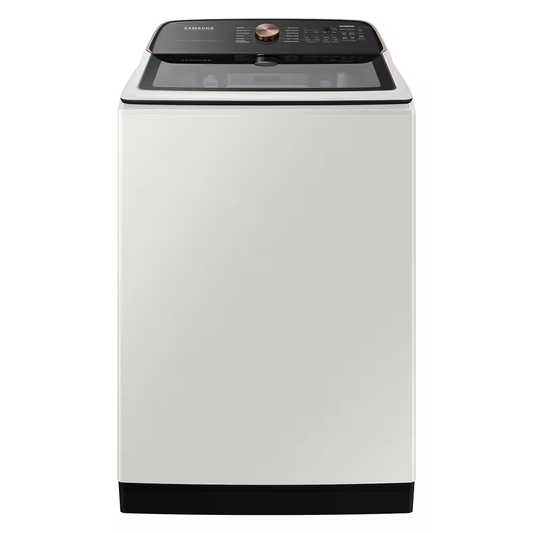 Samsung - 5.5 cu. ft. Extra-Large Capacity Smart Top Load Washer with Auto Dispense System in Ivory WA55CG7500AE/US MSRP: $1,288.96 FINAL PRICE: $649.99 + TAX