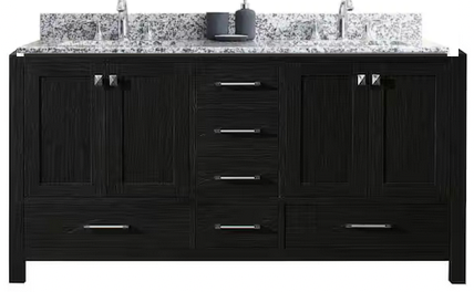 Virtu Vanity 60" Zebra Grey: KD-60060-AWQRO-ZG