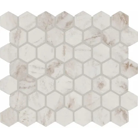 ** PER PIECE ** Fabuleux Greige Silo 10x11 Hexagon Mosaic,  1096866 12pcs, 9.72sf, FINAL PRICE: $ 2.99/pc, $35.88 /bx + TAX