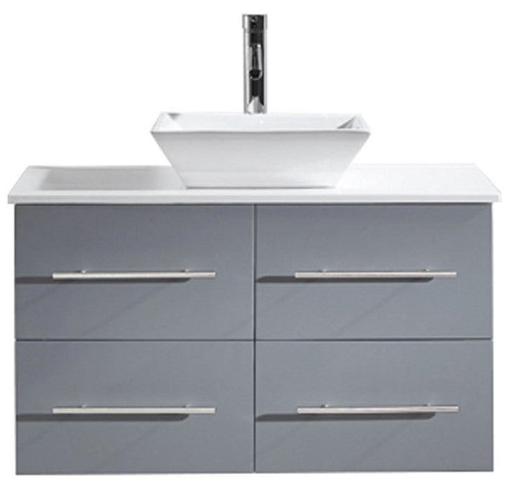 Virtu Vanity 35" Gray: MS-565-WM-GR