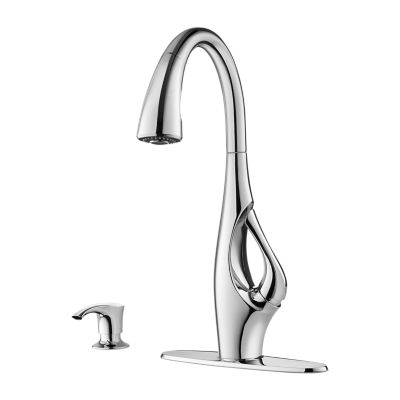 Pfister F-529-7NDC - Indira Kitchen Faucet Polished Chrome  Retail:$375.00 Loc: B5 FINAL PRICE