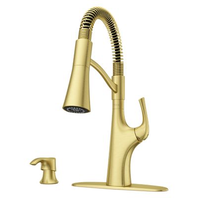 Pfister F-529-7LRCBG - Ladera Kitchen Faucet Brushed Gold, Retail:$600.00, Loc: B1, FINAL PRICE