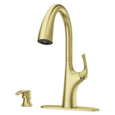 Pfister F-529-7LRRBG - Ladera Kitchen Faucet Brushed Gold  Retail:$415.00 Loc: A1 FINAL PRICE