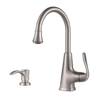 Pfister Pasadena Kitchen Faucet Stainless Steel, F-072-PDSS -  Retail:$222.00 Loc: B9 FINAL PRICE