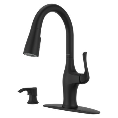 Pfister F-529-7WRYB - Wray Kitchen Faucet Matte Black,  Retail:$375.00, Loc: B1, FINAL PRICE