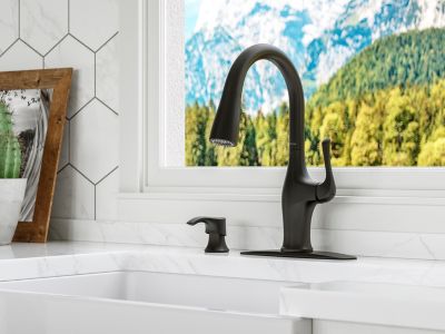 Pfister F-529-7WRYB - Wray Kitchen Faucet Matte Black,  Retail:$375.00, Loc: B1, FINAL PRICE