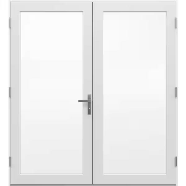 F-4500 72 in. x 80 in. White Right-Hand/Outswing Primed Fiberglass French Patio Door Kit, THDJW252000015 *HD2406, Retail: $2318, FINAL PRICE: $1499.99 + TAX