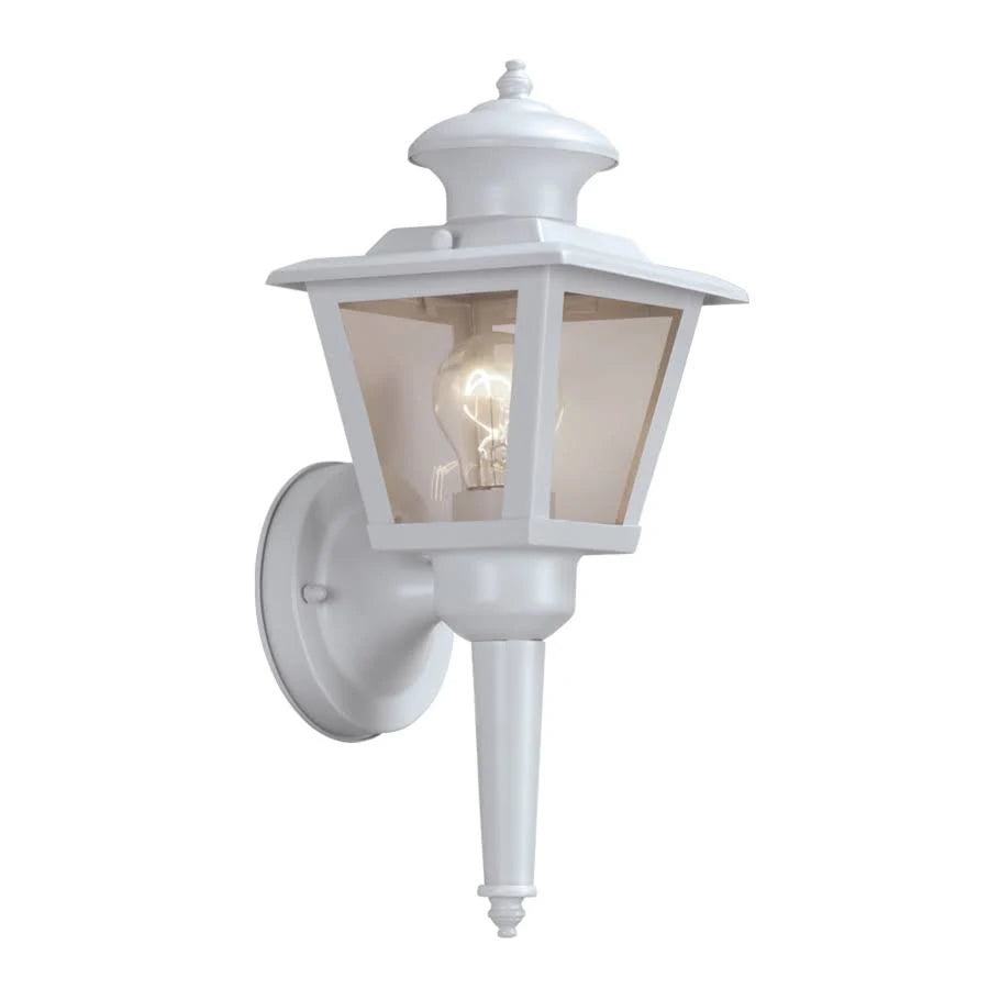 Portfolio 1-Light 13.43-in H Sand White Outdoor Wall Light Item #255323 FINAL PRICE: $2.99 + TAX