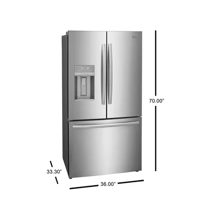 Frigidaire Gallery 27.8 Cu. Ft. French Door Refrigerator GRFS2853AF MSRP: $2,999 FINAL PRICE: $1,699.99 + TAX