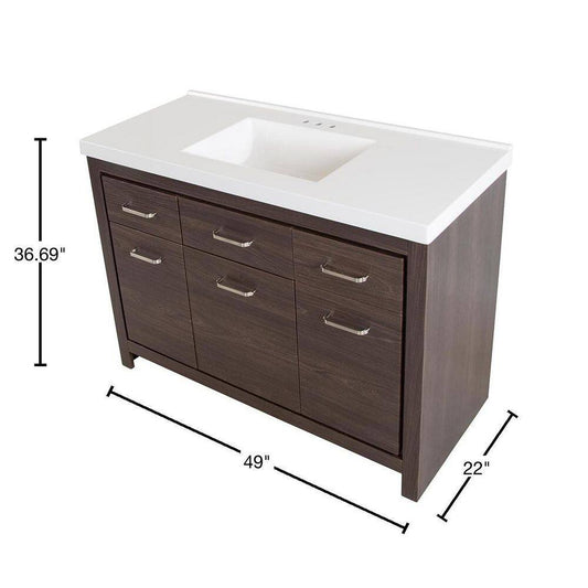 St Paul Prestbury Vanity 48-in, PB48P2-EE, MSRP:$ 1084.00, Final Price: $599.99, CLEARANCE: $399.99