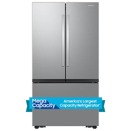 Samsung 19.5 cu. ft. Smart 3-Door French Door Refrigerator in Stainless Steel RF32CG5100SRAA, MSRP: $2,123.99 , - FINAL: