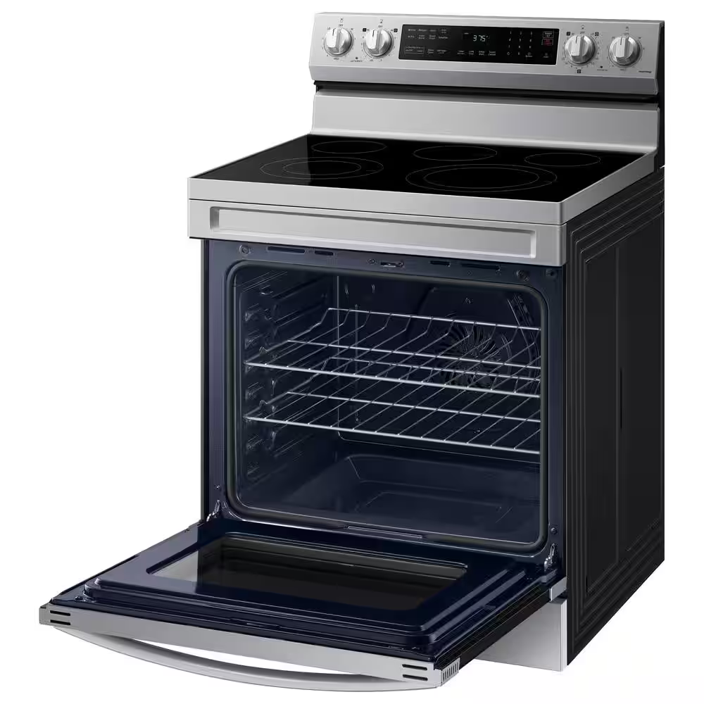 6.3 cu. ft. Smart Freestanding Electric Range with No-Preheat Air Fry & Convection in Stainless Steel