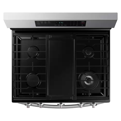 6.0 cu. ft. Smart Freestanding Gas Range with No-Preheat Air Fry & Convection in Stainless Steel, NX60A6511SS/AA, MSRP: $1,149.00, - FINAL: