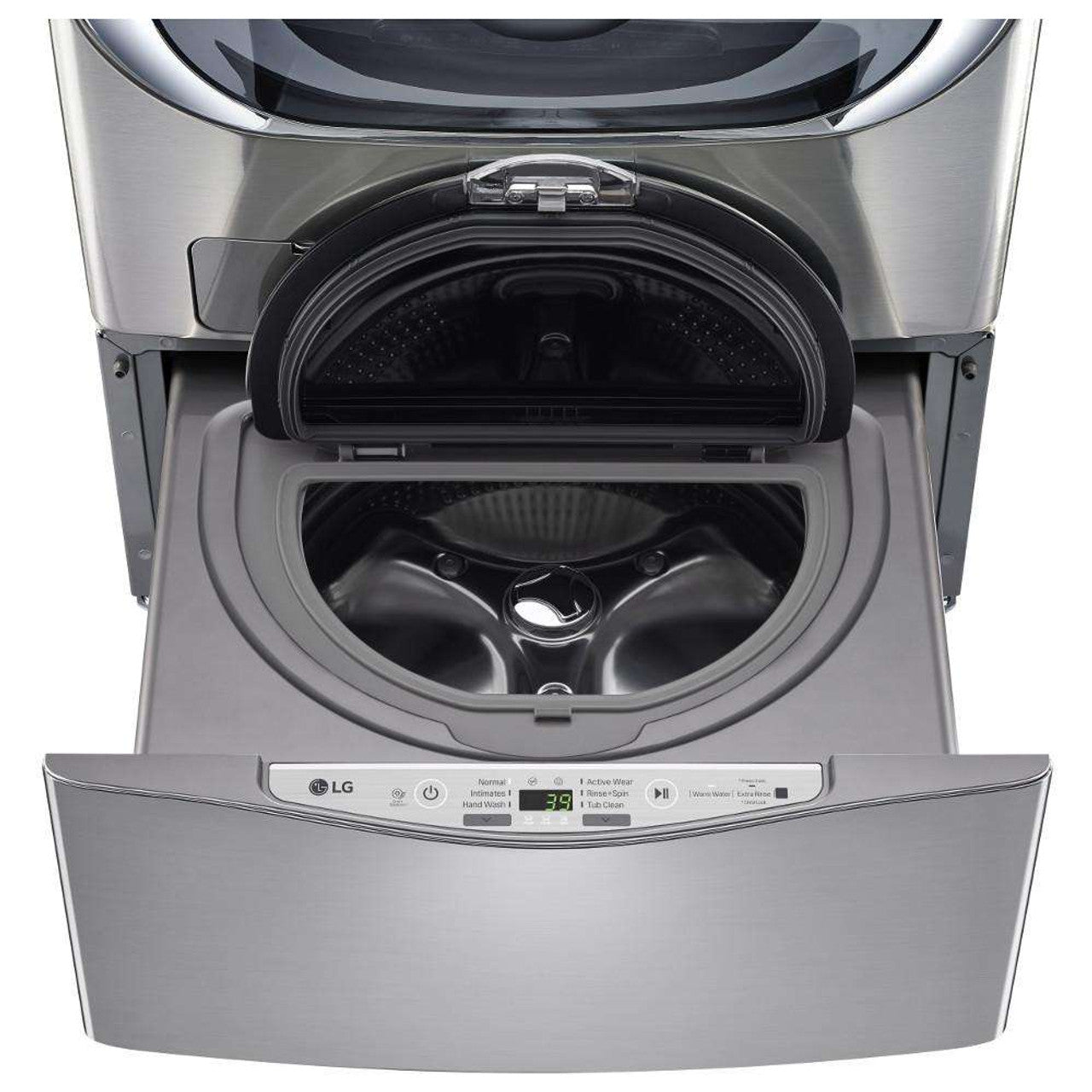 LG - SideKick 1.0 Cu. Ft. High-Efficiency Top Load Pedestal Washer with 3-Motion Technology - Graphite Steel, WD200CV, [FB108] MSRP: $779.00 - FINAL: