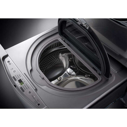 LG - SideKick 1.0 Cu. Ft. High-Efficiency Top Load Pedestal Washer with 3-Motion Technology - Graphite Steel, WD200CV, [FB108] MSRP: $779.00 - FINAL: