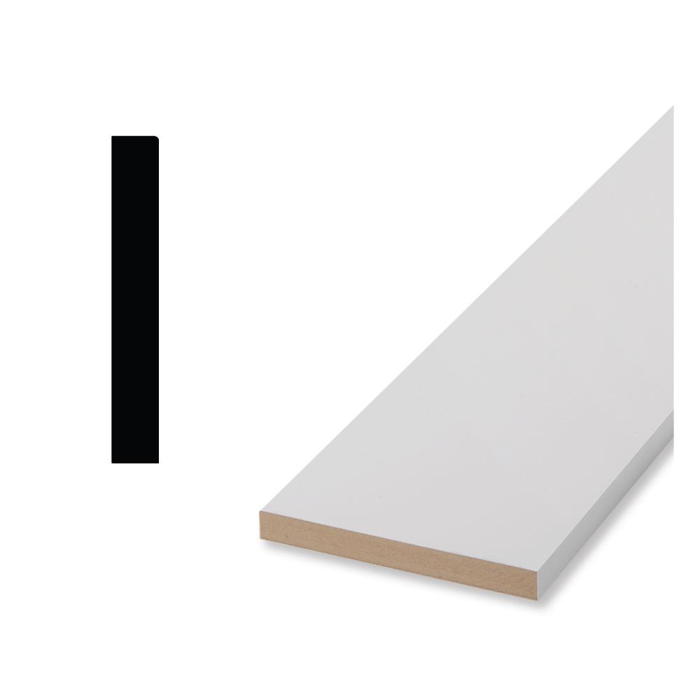 **PER PIECE** AHL - 12ft  E2E (5 1/4") NO-PROFILE Craftsman Baseboards Primed Pine,  9/16" x 5 1/4", $1.50/linear Ft - AHL