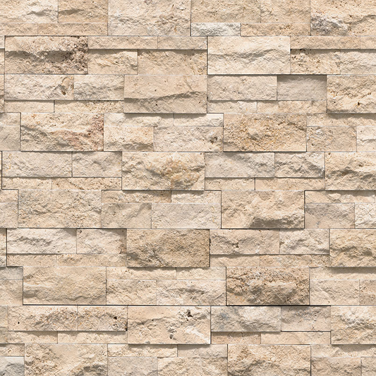 ** PER BOX ** Roman Beige XL Stacked Stone Panels 9x24, 19mm, 4.5sf, 49.59 lbs, 3pcs Loc: MT9-C