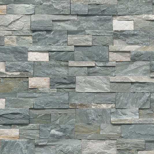 ** PER BOX ** Sierra Blue XL Stacked Stone Panels 9x24, 19mm, 4.5sf, 49.59 lbs, 3pcs Loc: MT16-C